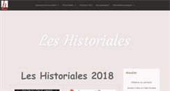 Desktop Screenshot of leshistoriales.fr