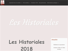 Tablet Screenshot of leshistoriales.fr